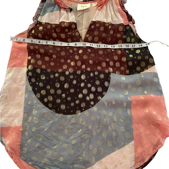 Anthropologie Maeve Sleeveless Asymmetrical Blouse Women Size M - Picture 7 of 9